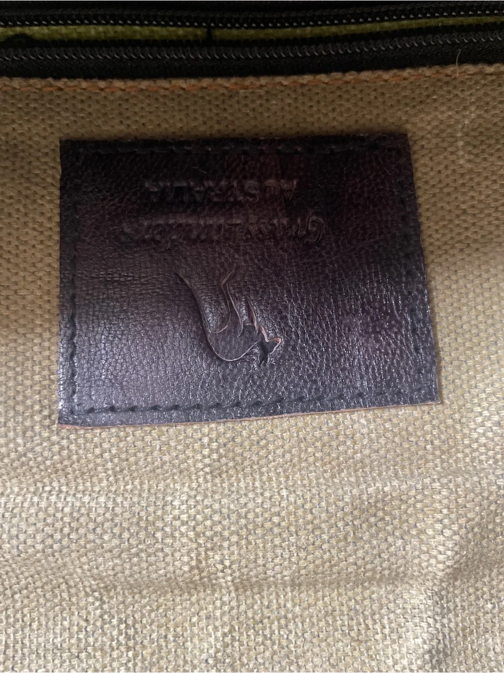 Grasslanders Australia Brown Leather Messenger Bag with Front Pocket (OL3)